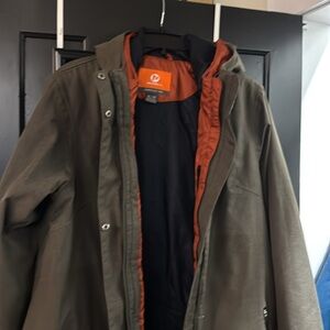 Women's Long Merrell Jacket Olive Green